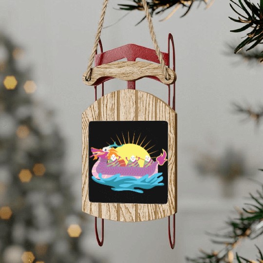 Chinese Dragon Boat Chinese Gift Sled Ornaments