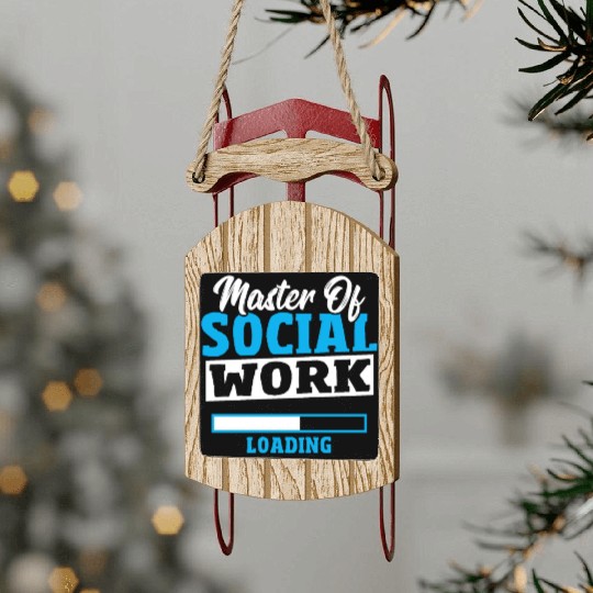 Caseworker Political Science Social Worker Sled Ornaments