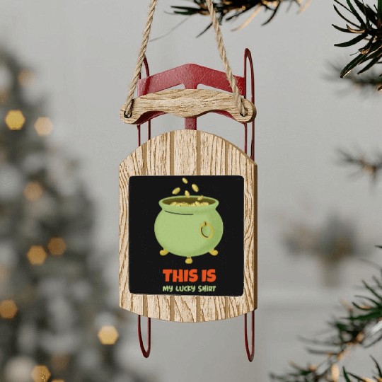St. Patrick's Day - Pot of Gold Sled Ornaments