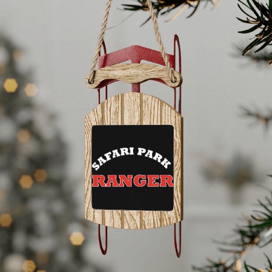 Safari Park Ranger Africa Wilderness Uniform Gift Sled Ornaments