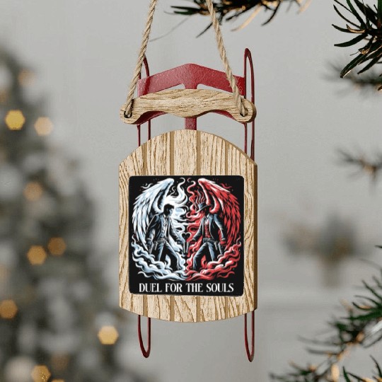 Cowboy Barn Bull Rider Rodeo Country Western Gift Sled Ornaments