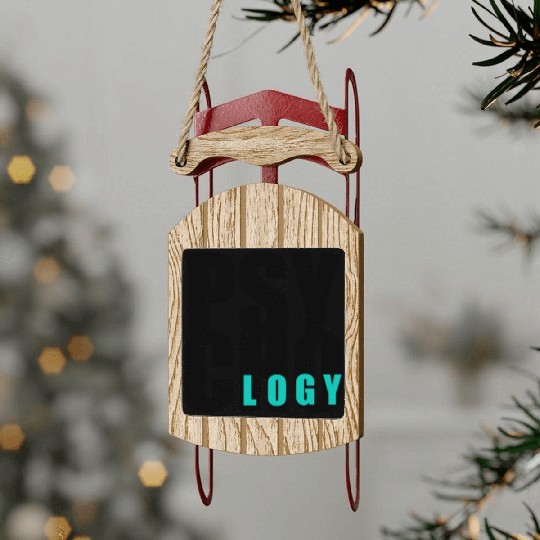 Psychology University Sled Ornaments