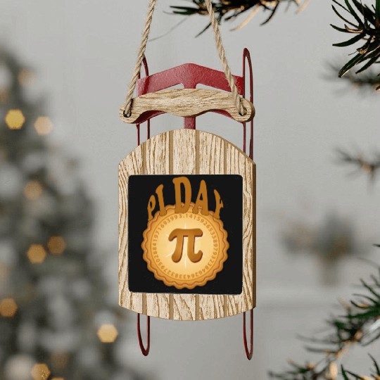 Pi day Sled Ornaments