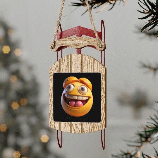 Laugh out Loud with our Hilarious and Quirky Funny Sled Ornaments