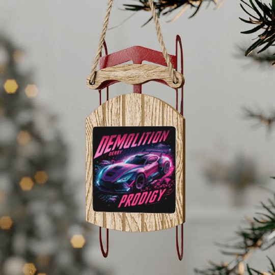 Demo Derby Demolition Derby Demolition Derby Lover Sled Ornaments