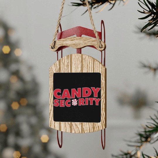 Candy Security Mom Dad Matching Birthday Costume Sled Ornaments