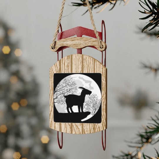 MOON GOAT DESIGN Sled Ornaments