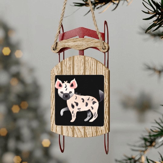 Hyena Sled Ornaments