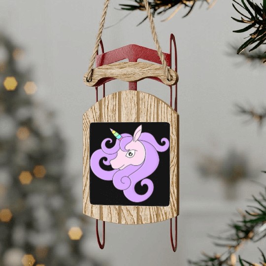 pony lucu Sled Ornaments
