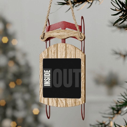 Inside Out Sled Ornaments