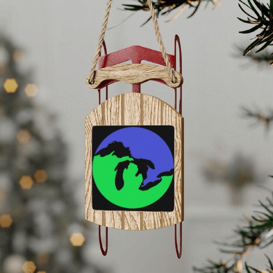 Great Lakes Weather Merch! Sled Ornaments