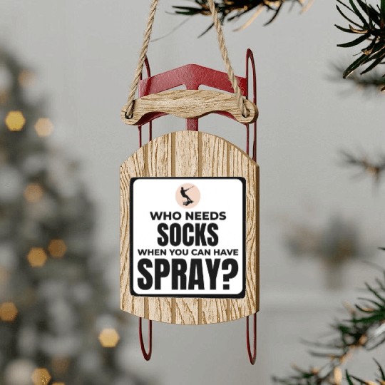 Barefoot Water Skiing Extreme Sports Barefooting Sled Ornaments