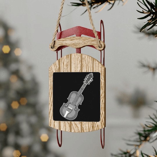 A Classic Guitar Sled Ornaments