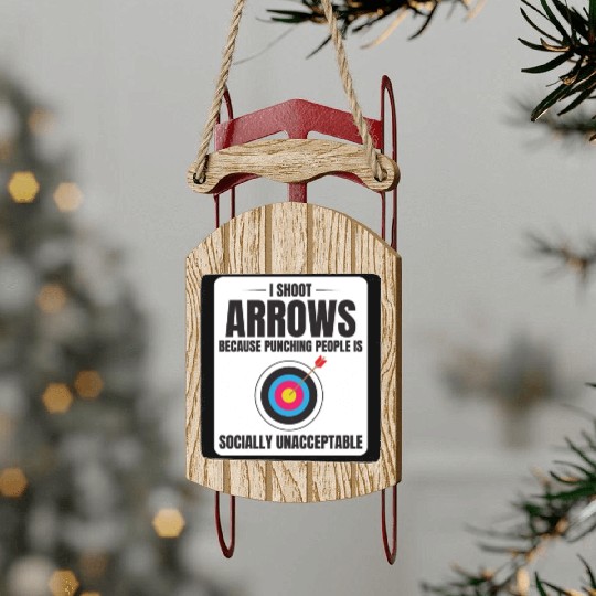 Archery Targets Archer Bullseye Shooting Sport Sled Ornaments