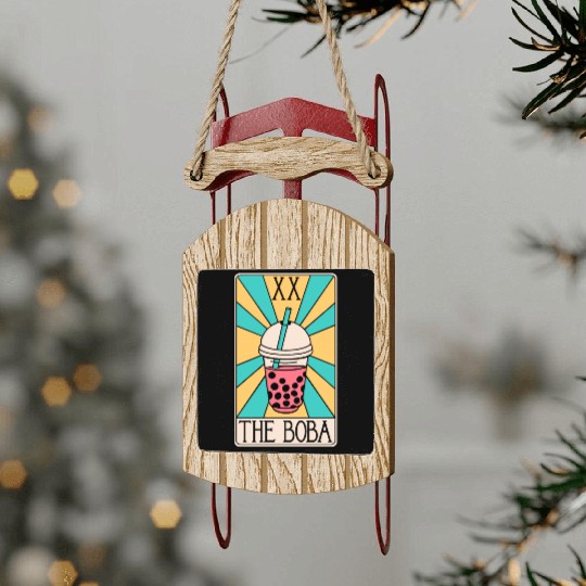 Boba Tarot Card - Bubble Tea Sled Ornaments