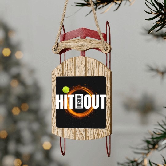 Tennis Hit Inside-Out Sled Ornaments