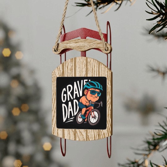 Gravel DAD - Father's Day Sled Ornaments