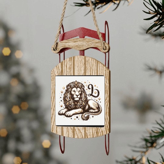 Leo,lion Sled Ornaments