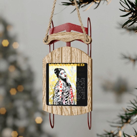 Tokyo Street Canvas Sled Ornaments