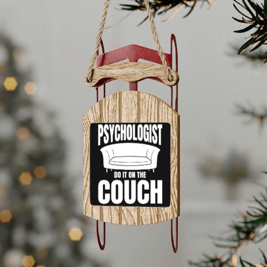 Psychologist Do It On The Couch Sled Ornaments