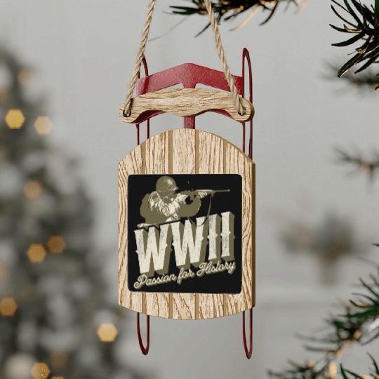 World War 2 - Passion For History Sled Ornaments