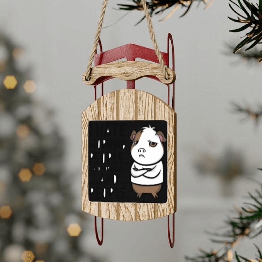 I Hate Morning People for a Morning grumpy Sled Ornaments