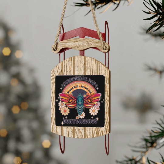 Retro Flying Insects Invasion Cicada Tour 2024 Sled Ornaments