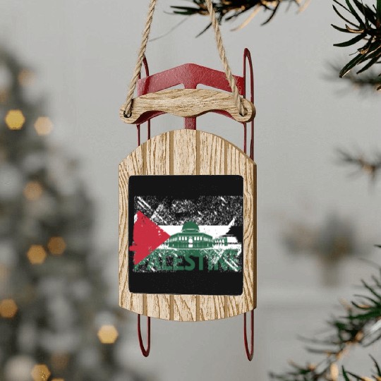 free palestine Sled Ornaments