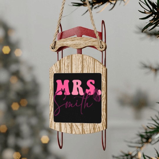 Teacher Era Sled Ornaments