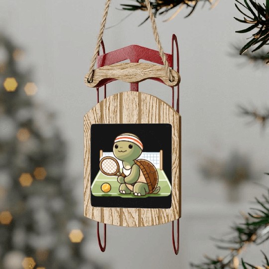 Game Set Match: Turtle Tennis Pro Sled Ornaments