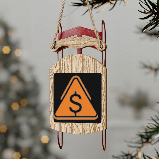 Money Triangle Sled Ornaments
