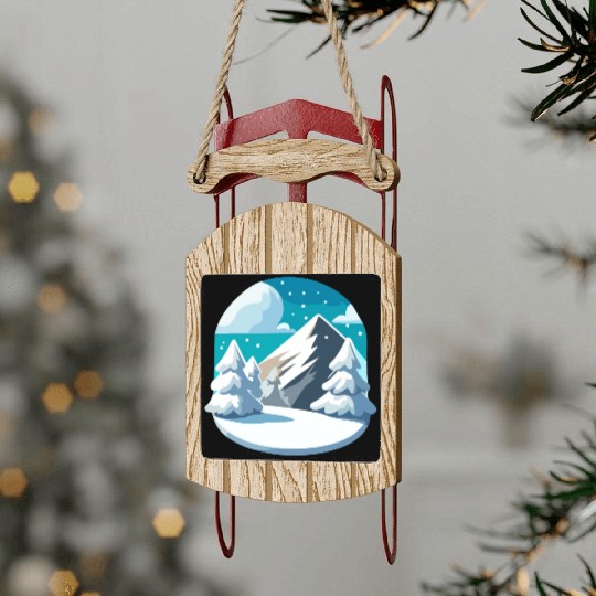 Winter Wonderland Sled Ornaments