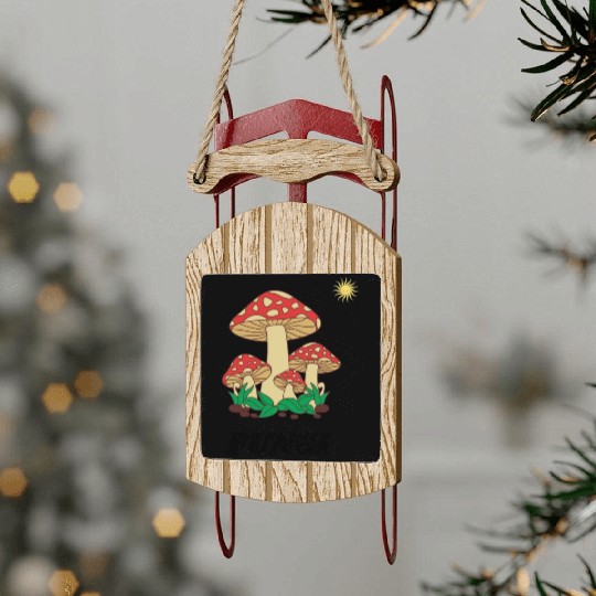 FUNGI Sled Ornaments