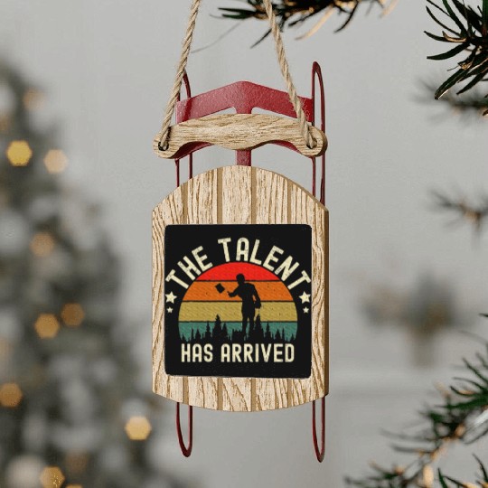 Cornhole Design Cornhole Game Lover Sled Ornaments
