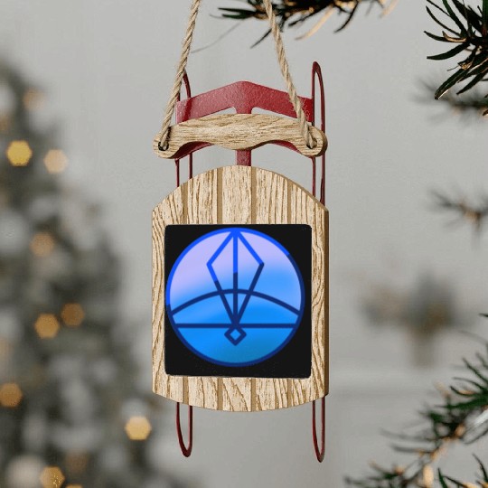 Ice Glyph from owl house Sled Ornaments