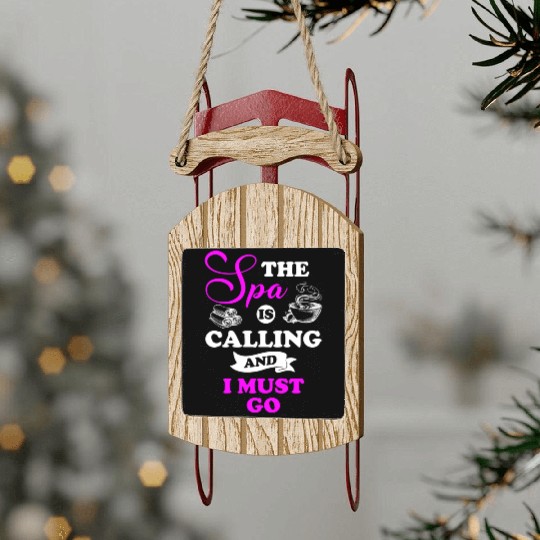 Wellness Meditation Health Care Sled Ornaments