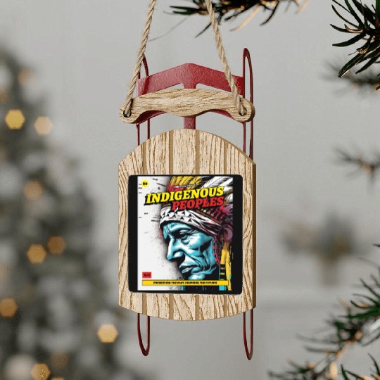 Indigenous Peoples Embracing Culture Sled Ornaments