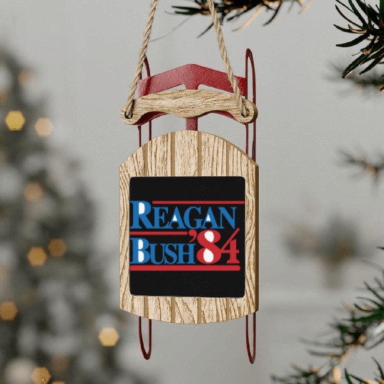 REAGAN BUSH 84 Classic Sled Ornaments