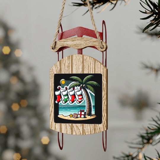 Its Christmas in July folks! Sled Ornaments