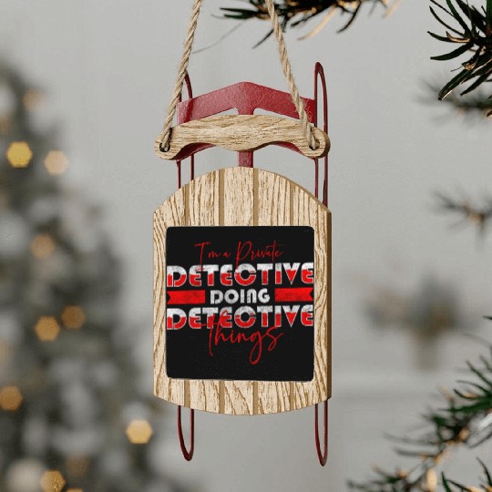 Sniffer Crime Hat Sled Ornaments