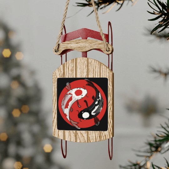 Koi Fish Sled Ornaments