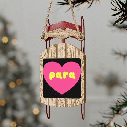 Para Paraprofessional Teacher Assistant Special Sled Ornaments