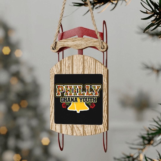 Philly Ghana Youth Bell Rose Sled Ornaments