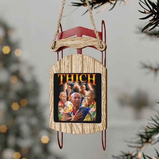 Monk Thich Minh Tue Bootleg Sled Ornaments