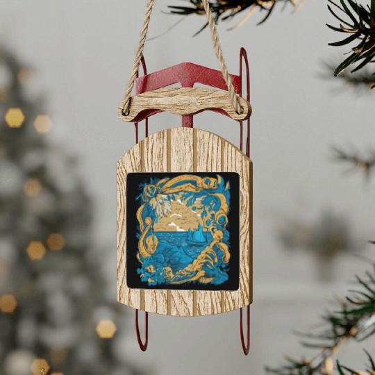Sun Kissed Shores A Mediterranean Odyssey Sled Ornaments