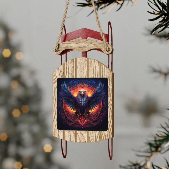 Soaring Eagle Sled Ornaments
