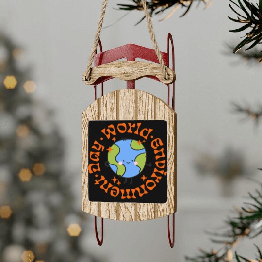 World Environment Day Sled Ornaments