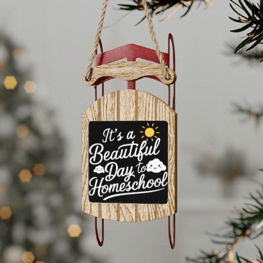 Embrace The Homeschool Journey With Your Sled Ornaments