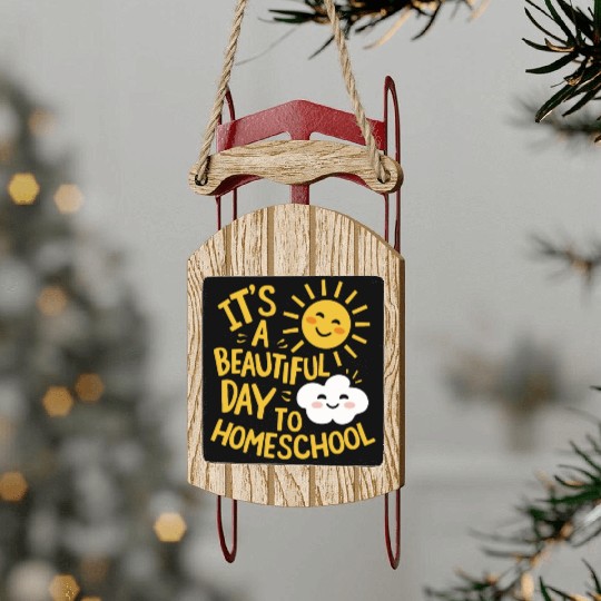 Embrace The Homeschool Journey With Your Sled Ornaments