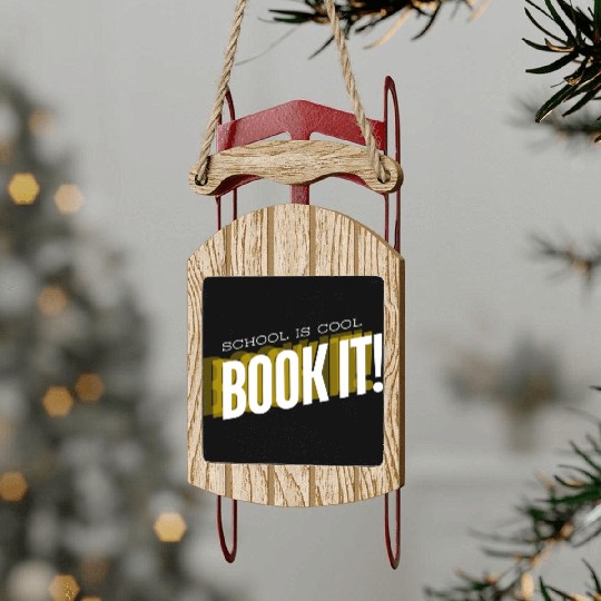 Funny back to school Sled Ornaments for adults